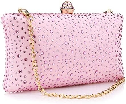 Vrouwen avondtas Glanzend steen bruiloft avondfeest koppel Handtas Handtas Ketting Schouder Crossbody Tas