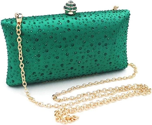 Vrouwen avondtas Glanzend steen bruiloft avondfeest koppel Handtas Handtas Ketting Schouder Crossbody Tas