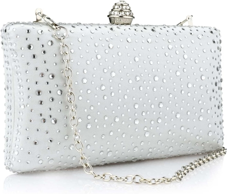 Vrouwen avondtas Glanzend steen bruiloft avondfeest koppel Handtas Handtas Ketting Schouder Crossbody Tas