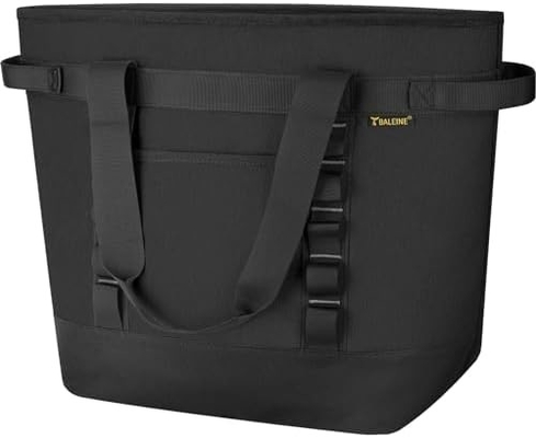 WALINE LARGE 36-CAN COOLER BAGS geïsoleerd, PEVA SOFT COOLER TOTE BAG, geïsoleerde kruidenierszakken met rits boven