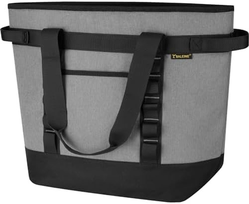 WALINE LARGE 36-CAN COOLER BAGS geïsoleerd, PEVA SOFT COOLER TOTE BAG, geïsoleerde kruidenierszakken met rits boven