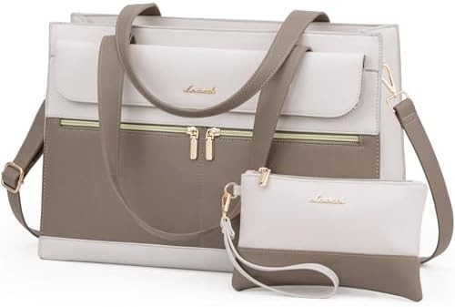Lovevook laptopzak voor vrouwen 15,6 inch laptop voor alle werkzak professionele leer computer koffer waterdicht zakelijk
