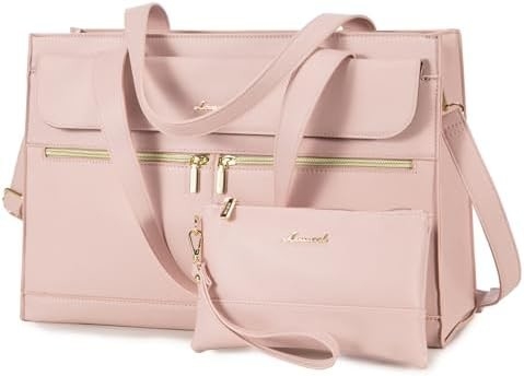 Lovevook laptopzak voor vrouwen 15,6 inch laptop voor alle werkzak professionele leer computer koffer waterdicht zakelijk
