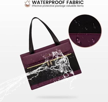 Lovevook laptopzak voor vrouwen 15,6 inch laptop voor alle werkzak professionele leer computer koffer waterdicht zakelijk