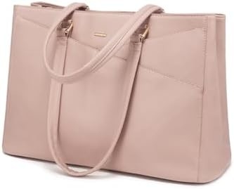 LAPTOP TOTE BAG VIR VROUWEN 15,6 inch WATERPROOF LEER COMPUTERBAGEN BUSINESS BUREWORK Briefcase ZWART