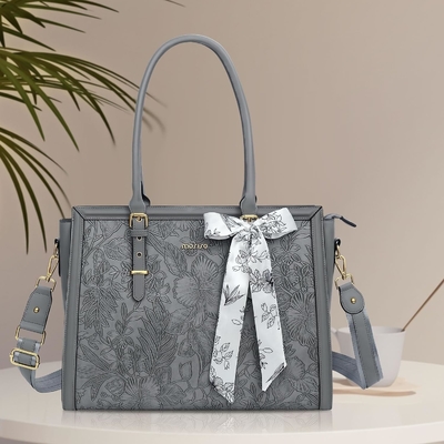 MOSISO Laptop BAG VROUWEN, 17-17.3 inch PU LEER TOTE BAG Compatibel met MACBOOK, HP, DELL, ASUS NOTEBOOK