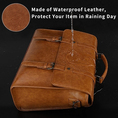 Mensen boodschapper tas VINTAGE 15.6 inch waterdicht leer laptop briefcase grote zak schouder tas retro kantoor college