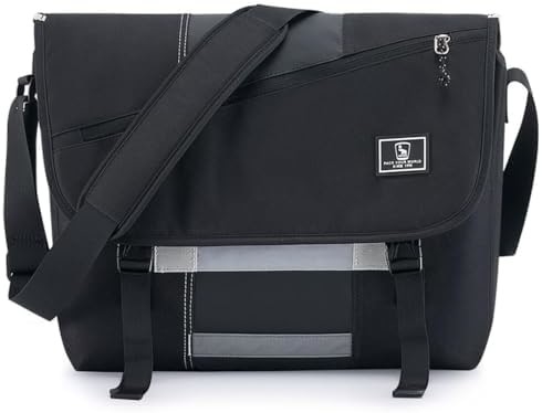 OIWAS Messenger Bag voor mannen, 15,6 inch Laptop Crossbody Bags Vrouwen Casual Sackel Schoudertas College Travel Office