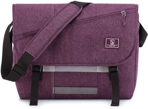 OIWAS Messenger Bag voor mannen, 15,6 inch Laptop Crossbody Bags Vrouwen Casual Sackel Schoudertas College Travel Office