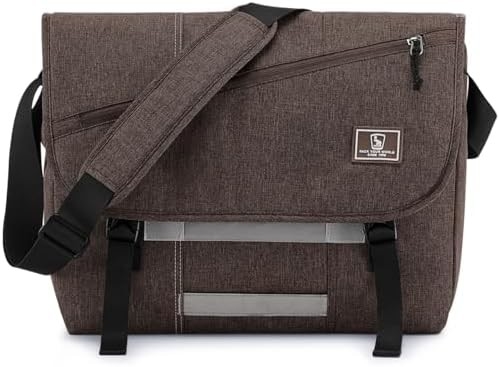 OIWAS Messenger Bag voor mannen, 15,6 inch Laptop Crossbody Bags Vrouwen Casual Sackel Schoudertas College Travel Office