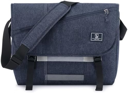 OIWAS Messenger Bag voor mannen, 15,6 inch Laptop Crossbody Bags Vrouwen Casual Sackel Schoudertas College Travel Office