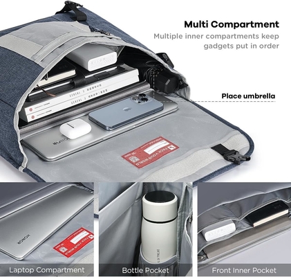 OIWAS Messenger Bag voor mannen, 15,6 inch Laptop Crossbody Bags Vrouwen Casual Sackel Schoudertas College Travel Office
