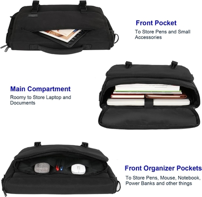 MESSENGER BAG VIR MANEN, VROUWEN BRIEFCASES lichtgewicht mannelijke laptop BAG 15,6 inch waterbestendig crossbody school
