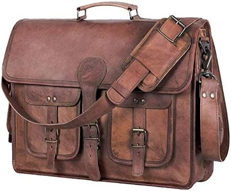 18 inch leren koffer laptop boodschapper tas beste computer tas handgemaakte tassen voor mannen en vrouwen