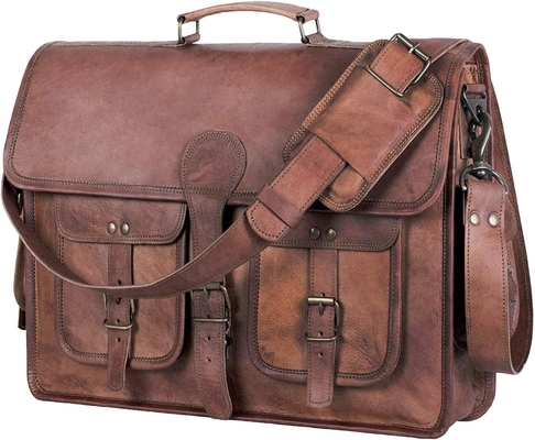 18 inch leren koffer laptop boodschapper tas beste computer tas handgemaakte tassen voor mannen en vrouwen
