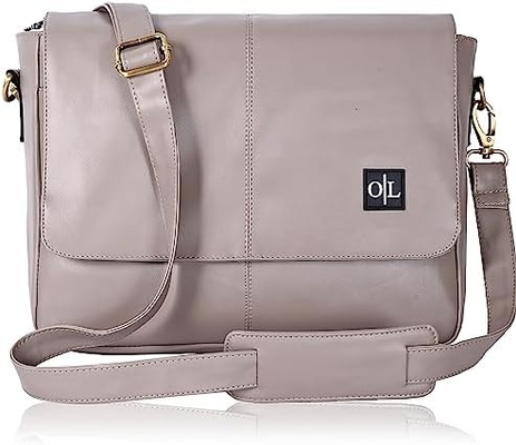 OAK LEEREN LEEREN MESSENGER BAGEN VIR MANEN EN VROUWEN - LAPTOP briefzak BAGEN VIR COLLEGE, BURE, verstelbare schouder