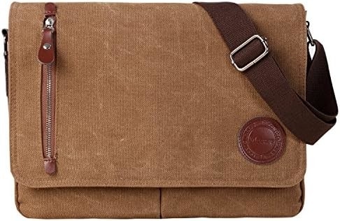 VINTAGE CANVAS SATCHEL MESSENGER BAG voor mannen Vrouwen,VIAGSCHULTERBAG 13,5&quot; LAPTOP BAG BOEKBAG
