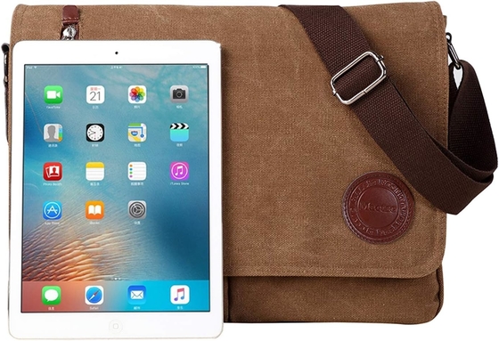 VINTAGE CANVAS SATCHEL MESSENGER BAG voor mannen Vrouwen,VIAGSCHULTERBAG 13,5&quot; LAPTOP BAG BOEKBAG