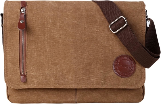 VINTAGE CANVAS SATCHEL MESSENGER BAG voor mannen Vrouwen,VIAGSCHULTERBAG 13,5&quot; LAPTOP BAG BOEKBAG