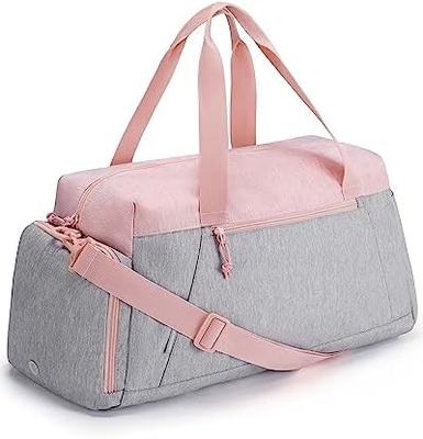 BAGSMART gymtassen voor mannen vrouwen, vouwbare reistas, lichtgewicht weekendtas met schoenencompartiment,