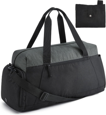 BAGSMART gymtassen voor mannen vrouwen, vouwbare reistas, lichtgewicht weekendtas met schoenencompartiment,