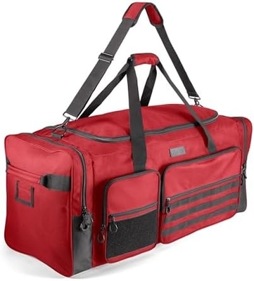 Fitdom 130L 36&quot; Heavy Duty Extra Large Sports Gym Equipment Reistas W/Verstelbare schouderband &amp; 7 compartimenten