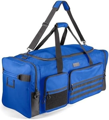 Fitdom 130L 36&quot; Heavy Duty Extra Large Sports Gym Equipment Reistas W/Verstelbare schouderband &amp; 7 compartimenten