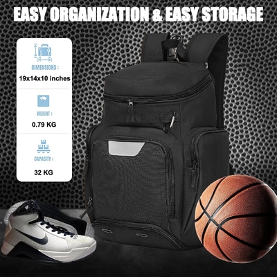 Basketbal rugzak grote sporttas, fitnesstas met balcompartiment en schoenencompartiment voor de winkel sport schoenen water
