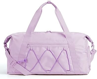 BAGSMART Gymtas met schoenencompartiment en natte zak, lichtgewicht sport reis duffeltas, C TO STORE SPORTSCHUITEN WATER