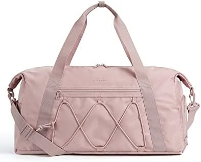 BAGSMART Gymtas met schoenencompartiment en natte zak, lichtgewicht sport reis duffeltas, C TO STORE SPORTSCHUITEN WATER