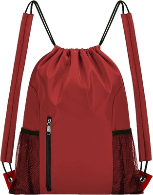BEEGREEN DRAWSTRING-BACK-GYM-BAG, GROTE SPORTSBAG, STRING RUCKBACK CINCH BAG voor mannen en vrouwen ROOD