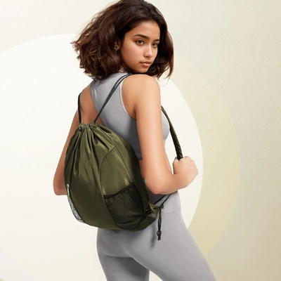 BEEGREEN DRAWSTRING-BACK-GYM-BAG, GROTE SPORTSBAG, STRING RUCKBACK CINCH BAG voor mannen en vrouwen ROOD