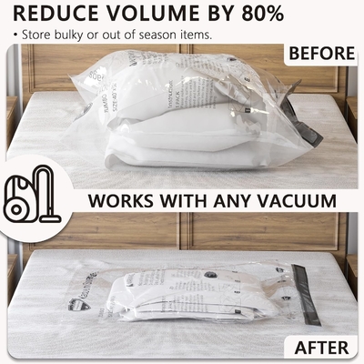 SUOCO 8 MEDIUM VACUUM opslagzakken, ruimtebesparende zakken met reis handpomp, compressie luchtdichte verzegelzakken voor kleding