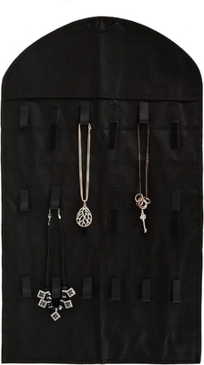 FORAINEAM 3 PACK HANGING JEWELSORGANIZER 32 zakken 18 haakjes en lussen halsketting houder oorbellen armband ring display