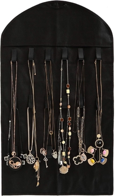 FORAINEAM 3 PACK HANGING JEWELSORGANIZER 32 zakken 18 haakjes en lussen halsketting houder oorbellen armband ring display