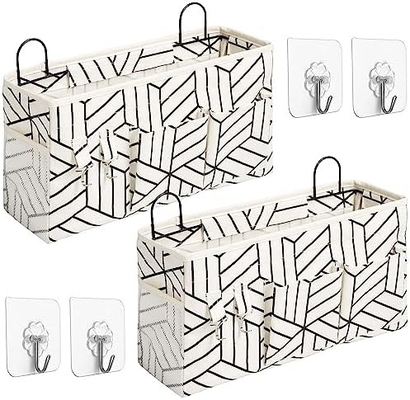 2pcs grote muur hangende opslagzak, deur kast Linnen stof zakken organisator, waterdicht voor woonkamer slaapkamer