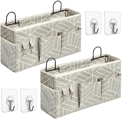2pcs grote muur hangende opslagzak, deur kast Linnen stof zakken organisator, waterdicht voor woonkamer slaapkamer