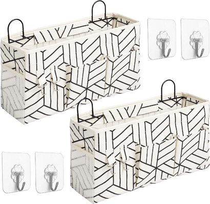 2pcs grote muur hangende opslagzak, deur kast Linnen stof zakken organisator, waterdicht voor woonkamer slaapkamer