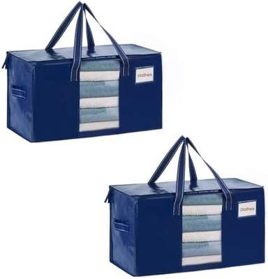 VENO 6 Pack verhuizing zakken, Comforter en deken opslagzakken voor kast, verhuizing dozen, dozen met deksels alternatief,