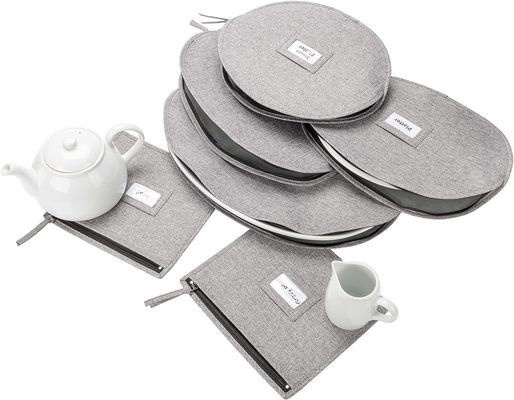 China opslag - set van 6 dozen voor fijne china accessoires opslag - houdt zware boten, schaal, kleine en grote borden