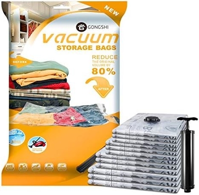 12 VACUUM opslagzakken (3 X JUMBO, 3 X GROOT, 3 X MEDIUM, 3 X KLEIN)