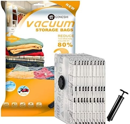 12 VACUUM opslagzakken (3 X JUMBO, 3 X GROOT, 3 X MEDIUM, 3 X KLEIN)