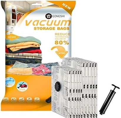 12 VACUUM opslagzakken (3 X JUMBO, 3 X GROOT, 3 X MEDIUM, 3 X KLEIN)