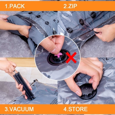 12 VACUUM opslagzakken (3 X JUMBO, 3 X GROOT, 3 X MEDIUM, 3 X KLEIN)