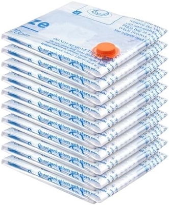 8 VACUUM-VERZUIMINGSZAKKEN met elektrische luchtpomp, 2 JUMBO, 2 GROTE, 2 MIDDELE, 2 KLEINE ZAKKEN