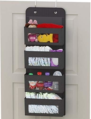 2 Pack Wandhangende Tas Organisator Basket met zakken voor Badkamer Slaapkamer Keuken Slaapkamer Essentials Rv opslag en O