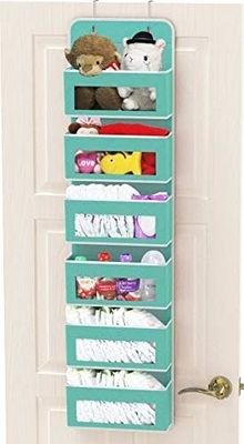 2 Pack Wandhangende Tas Organisator Basket met zakken voor Badkamer Slaapkamer Keuken Slaapkamer Essentials Rv opslag en O
