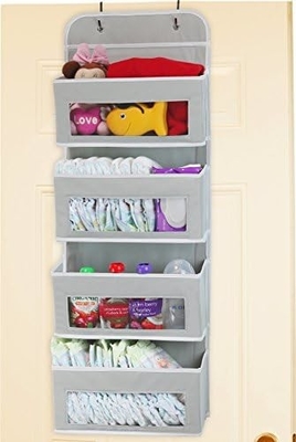 2 Pack Wandhangende Tas Organisator Basket met zakken voor Badkamer Slaapkamer Keuken Slaapkamer Essentials Rv opslag en O