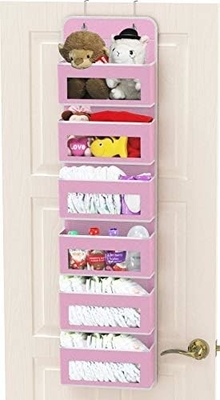 2 Pack Wandhangende Tas Organisator Basket met zakken voor Badkamer Slaapkamer Keuken Slaapkamer Essentials Rv opslag en O