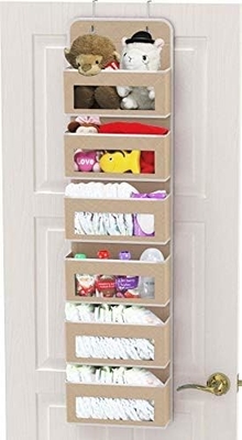 2 Pack Wandhangende Tas Organisator Basket met zakken voor Badkamer Slaapkamer Keuken Slaapkamer Essentials Rv opslag en O